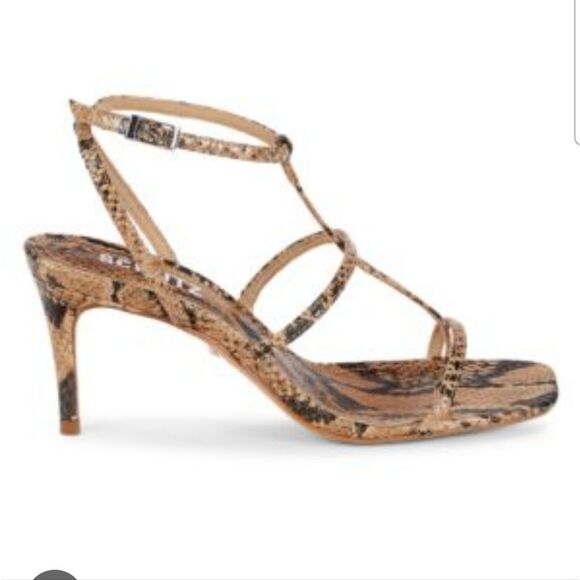schutz ameena snakeskin heels 7 - Picture 2 of 12